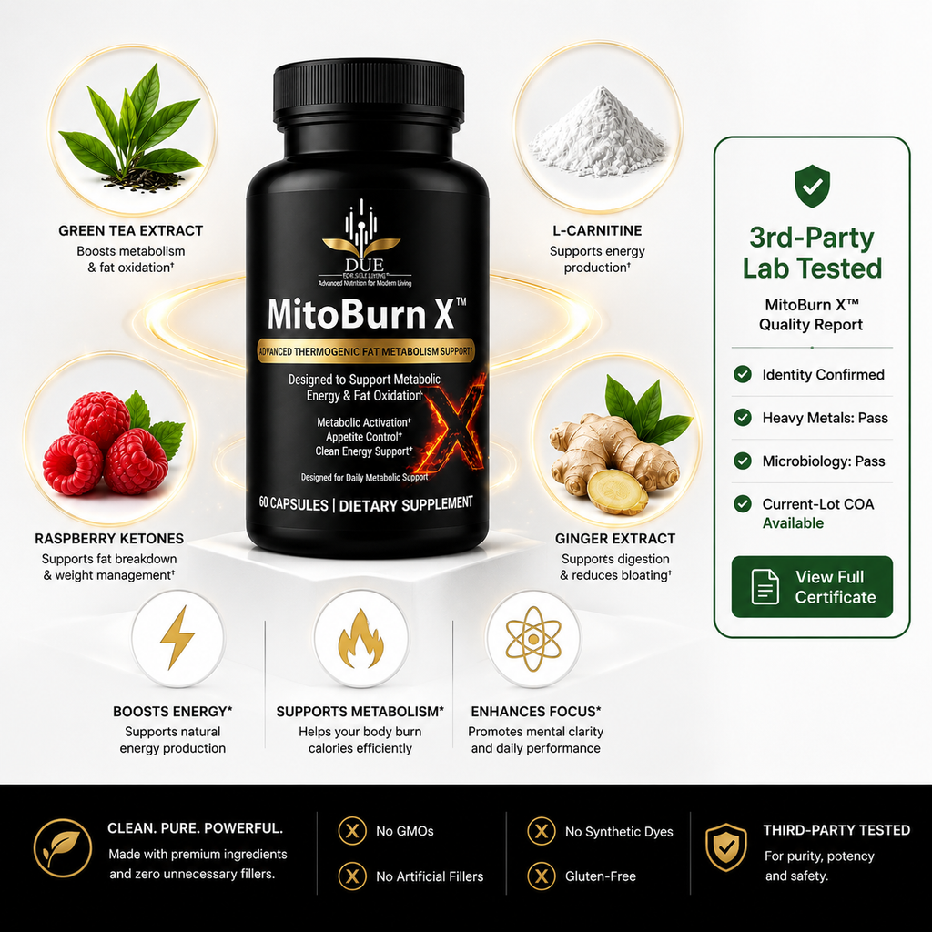 MITOBURN X™ Advanced Thermogenic Fat Oxidation & Metabolism Support!