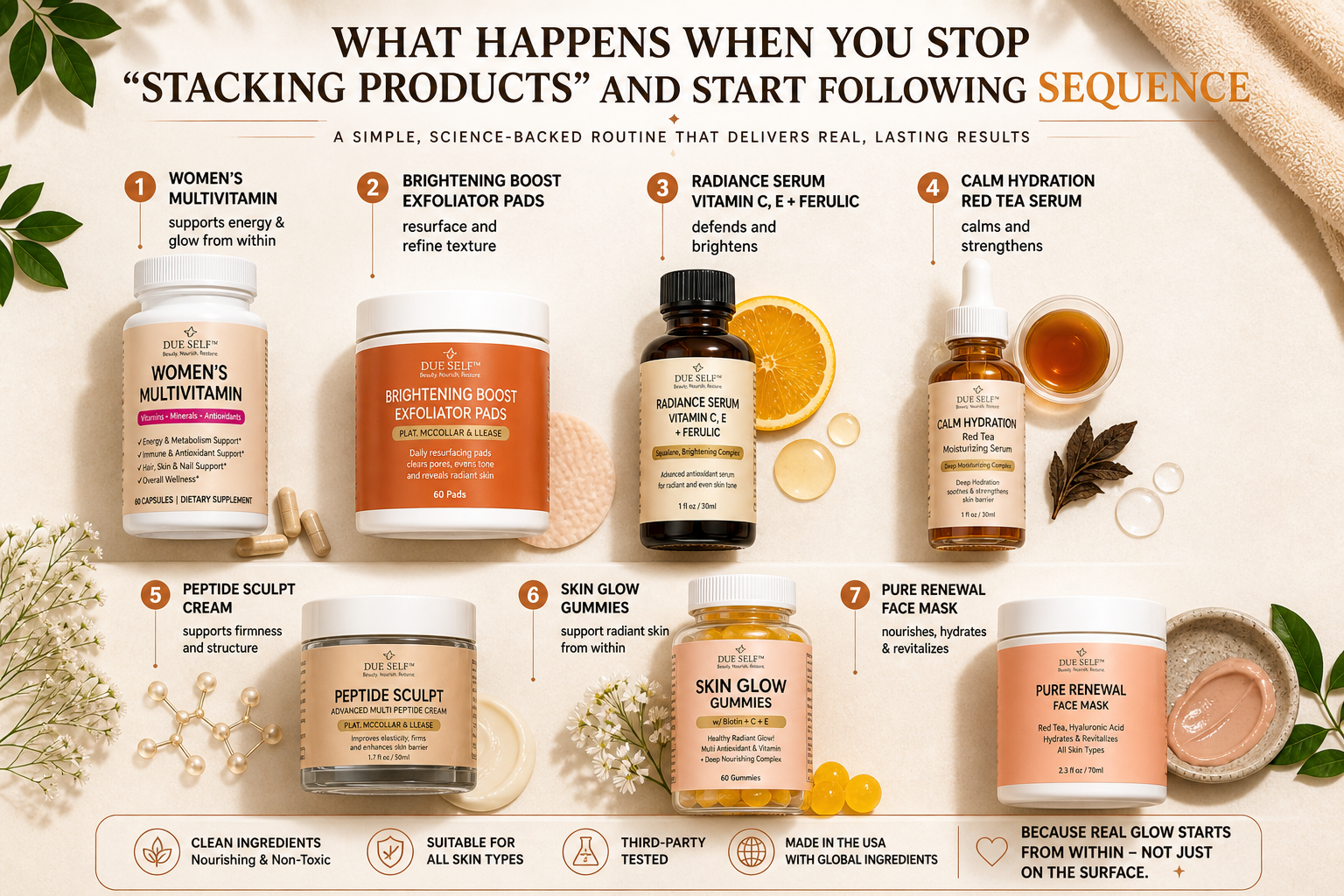 DUE SELF Skin Glow Bundle Package