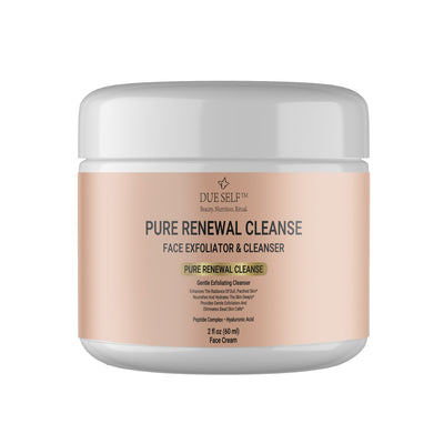 Due Self™ Pure Renewal Cleanse – Face Exfoliator & Cleanser (4 fl oz / 60 ml)