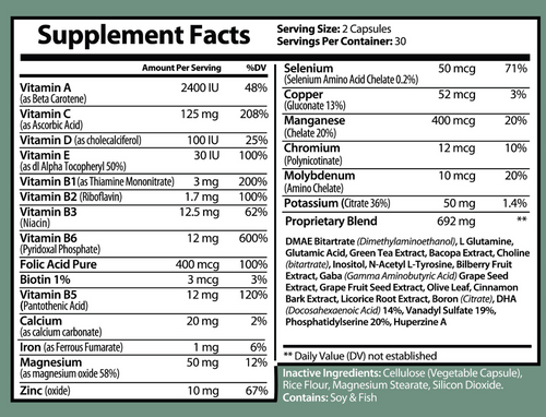 Due Self™ Neuro Plus – Brain & Focus Formula (60 Capsules)