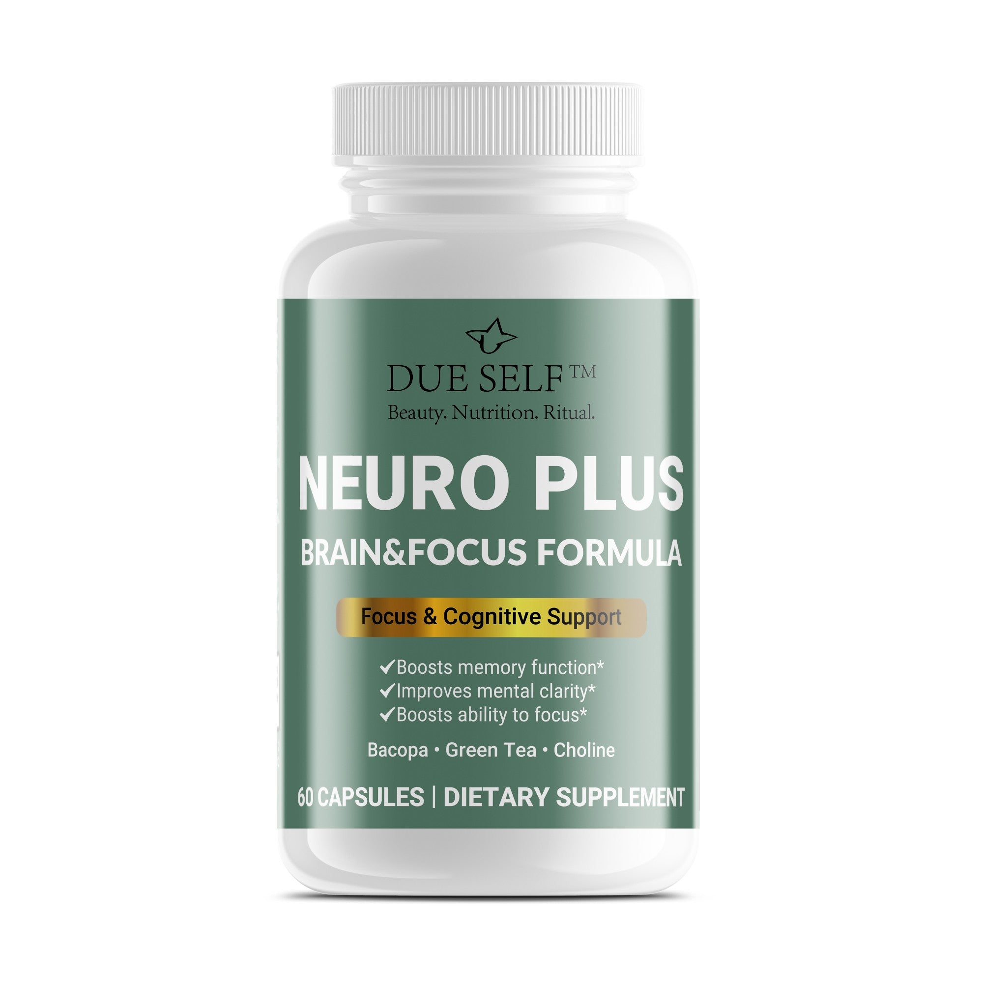 Due Self™ Neuro Plus – Brain & Focus Formula (60 Capsules)